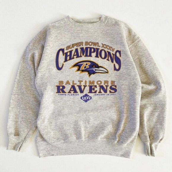 Other - Rare Baltimore Ravens Super Bowl Xxxv Champions SweatShirt